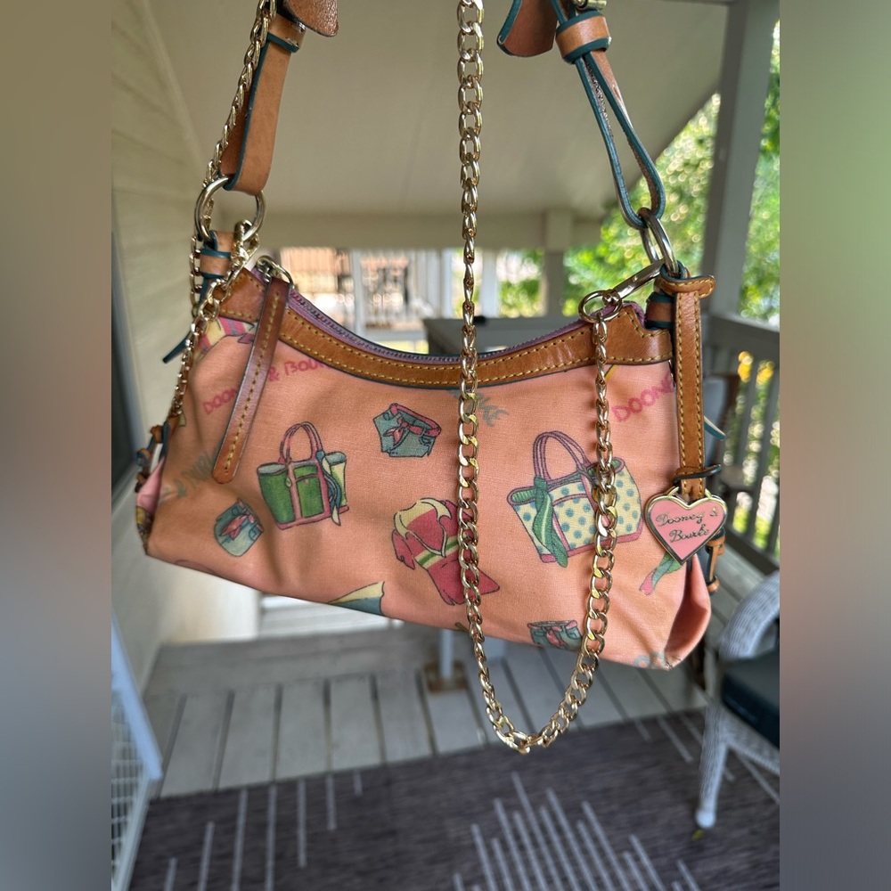 Vintage Dooney & Bourke Summer Mini Slouch Handbag Summer Design